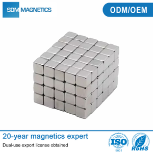 Cube magnétique en Nickel fort SDM 6x6mm 63.5x63.5mm 50mm bloc Cube carré matériaux magnétiques N52 N55 aimants en néodyme - Product Image 3