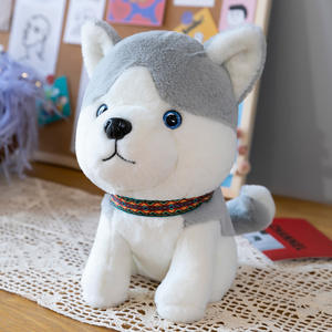 Peluches bambola animale di peluche personalizzata nuovo peluche di Huskie di cane animale costoso di vendita caldo - Product Image 5