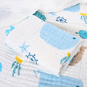 6 Couches Nouveau-né Personnalisable 100 % Coton Biologique Lange en Mousseline pour Bébé Couvertures d'Emmaillotage en Mousseline pour Enfants - Product Image 5