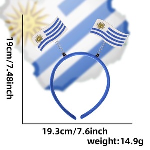 Diadema con Bandera del <span class=keywords><strong>Campeonato</strong></span> <span class=keywords><strong>de</strong></span> Accesorios para el Cabello <span class=keywords><strong>de</strong></span> la Selección Nacional, con Estampado Dorado - Product Image 2