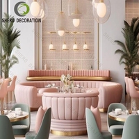 Comptoir de café en bois de luxe moderne Bar à torréfaction commercial au détail avec meubles en MDF pour les cafés et les bars