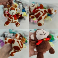 2025 jouets chauds pour enfants mini ours en peluche personnalisé avec t-shirt peluche porte-clés jouet personnalisé porte-clés en peluche animal jouet