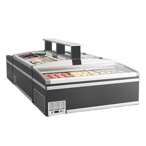 Grande armoire de combinaison d'île d'équipement de réfrigération de congélateur à température unique commerciale pour la crème glacée d'affichage de supermarché - Product Image 1