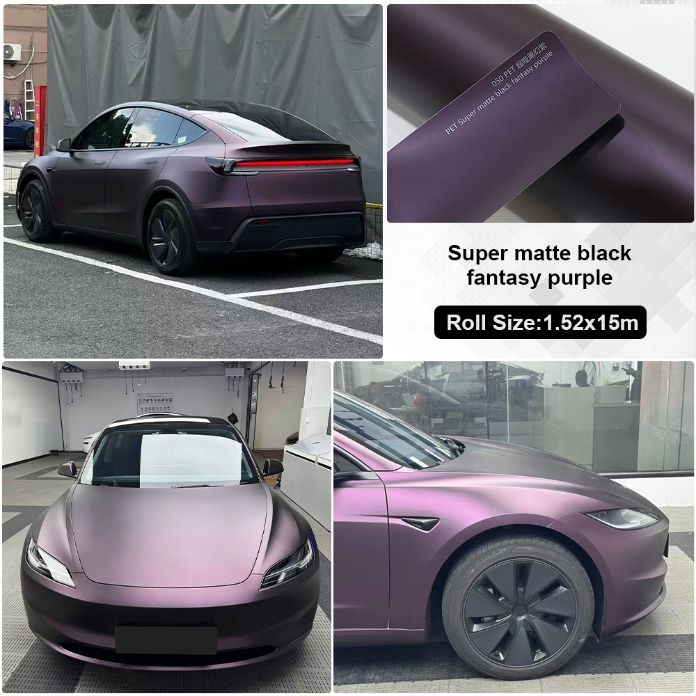 Super noir mat violet fantaisie