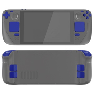 EXtremeRate Botones de Repuesto Completos Azules para D-Pad, Gatillos y Botones de Acción para Consola Steam Deck LCD - Product Image 1
