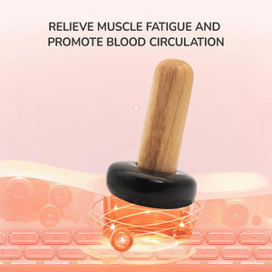 Masaje de piedra caliente con calefacción eléctrica, masajeador de piedra Natural caliente Gua Sha, dispositivo de dragado de moxibustión para aliviar el dolor de los músculos del cuerpo - Product Image 3