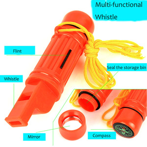 Los Mejores Silbatos de Plástico para Árbitros <span class=keywords><strong>2022</strong></span>, Silbato de Supervivencia 5 en 1 con Brújula - Product Image 2