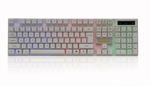 Clavier de bureau filaire ergonomique portable Teclado Gaming 83095D avec puce stable et film conducteur en pâte de carbone - Product Image 4