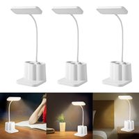 Vente en gros d'ampoule pliable E26 AC en plastique livre sans fil LED lampe de lecture moderne sans fil bureau de chevet/lampe de table rechargeable
