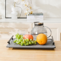 Nouvelle conception de poignée antidérapante maison absorbante terre de diatomées tapis de cuisine en pierre de diatomite tapis de séchage pour comptoir de cuisine