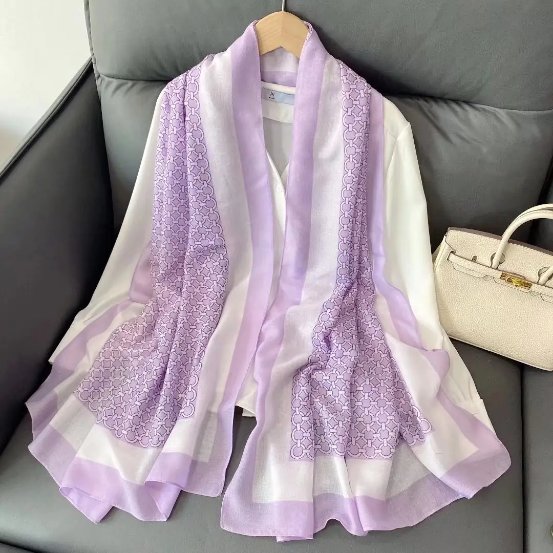 Luxury Brand 2022 Women Headscarf Cotton Hijab Scarf Women Versatile Scarves Printed Shawls and Wraps Blanket