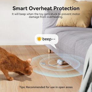 Jouet interactif intelligent pour chat, jouet pour chaton à mouvement automatique avec souris électrique, style sportif tendance en silicone - Product Image 5
