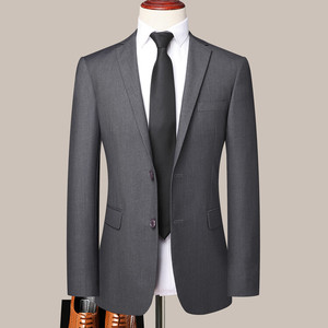 Ensemble de Costume <span class=keywords><strong>Homme</strong></span> Slim Fit à Revers Cranté, Simple, Tendance, Respirant, Anti-Plis, Matelassé, à Deux Boutons, de Haute Qualité - Product Image 5
