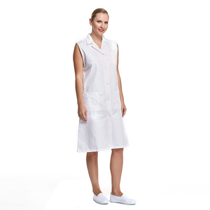 <span class=keywords><strong>Camice</strong></span> da laboratorio da donna bianco professionale personalizzato <span class=keywords><strong>camice</strong></span> da ospedale lungo senza maniche - Product Image 1