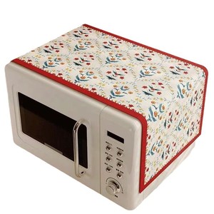 Microwave Oven Cover Cloth Floral Pattern Oilproof Waterproof Washable Home Kitchen Decorative Dustproof Mat - Product Image 5
