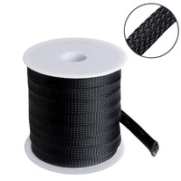 Funda de malla expandible PET, protector de cables trenzado ignífugo para gestión de cables