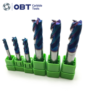 Cortador CNC de herramientas de tungsteno, brocas de enrutador de recubrimiento colorido de carburo, fresadora de alto pulido para aluminio, 3 extremo de flauta - Product Image 4