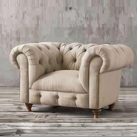 Ensemble de canapés d'intérieur au design européen, canapé confortable en tissu pour maison, appartement, salon, hôtel et villa