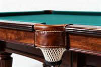 Table de billard à neuf boules en bois massif personnalisable de 7 pi/8 pi/9 pi, poches en cuir, coussin en feutre de haute qualité, design durable, pour la maison