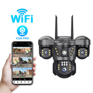 Nueva Cámara <span class=keywords><strong>de</strong></span> Seguridad Inteligente <span class=keywords><strong>V380</strong></span> <span class=keywords><strong>Pro</strong></span> con Triple Lente y Vista <span class=keywords><strong>de</strong></span> 3 Canales [2K HD], Vigilancia Inalámbrica para Granjas, Huertos y Jardines - Product Image 2