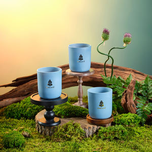 Wholesale Custom Logo Luxury Glass Empty Scented <strong>Candle</strong> Jars Private Label <strong>Candles</strong> Scented Home Decor Round Bottom - Product Image 3