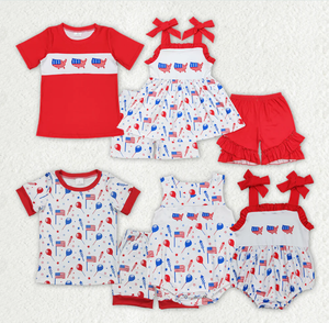 Ensembles de tenues pour enfants avec drapeaux et ballons du 4 juillet pour frères et sœurs, bébés garçons et filles - Product Image 1
