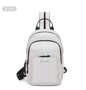 Sac à dos pour ordinateur portable multifonctionnel tendance pour hommes <span class=keywords><strong>Simple</strong></span> couleur unie imperméable caractéristique Polyester pour les essentiels de voyage - Product Image 6