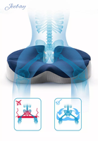 Coussins de siège en mousse à mémoire pour chaises de bureau Siège de voiture Fauteuil roulant Sciatique Coccyx Coccyx Soulagement de la douleur pour les conducteurs sédentaires