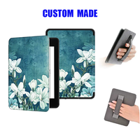 Casing Kindle PU Custom Print OEM untuk Colorsoft 2024 Paperwhite 6 Basic Auto Wake/Sleep dengan Tali Pegangan