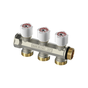 Colector Lineal de Fácil Bloqueo con Válvulas de Cierre Eurocono Ivar de 1'' y 2 Vías - Product Image 2