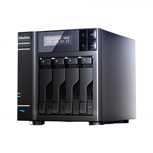 Baru 4 Bay Mini NAS PC 4 * M.2 NVME SSD Intel N100 Quad Core 8GB DDR5 Dual Lan 2.5GbE SATA HDD penyimpanan Server