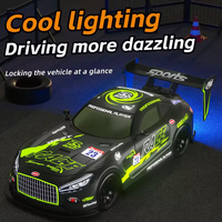 Voiture RC de drift 4x4 2,4 GHz la plus vendue avec effet de fumée, véhicule télécommandé de course haute vitesse, voiture RC de drift professionnelle.