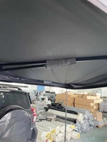 Tente de camping double couche Car Fox 270 degrés sans pieds avec parois latérales en toile, quatre saisons, une chambre et un salon, pour l'extérieur