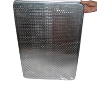 Plateaux à tamis poinçonnés en aluminium, ustensile de cuisine, plateau de séchage par soleil, plateau de service en filet pour fruits secs, assiette de four, protège-aliments pour animaux domestiques, conteneurs secs