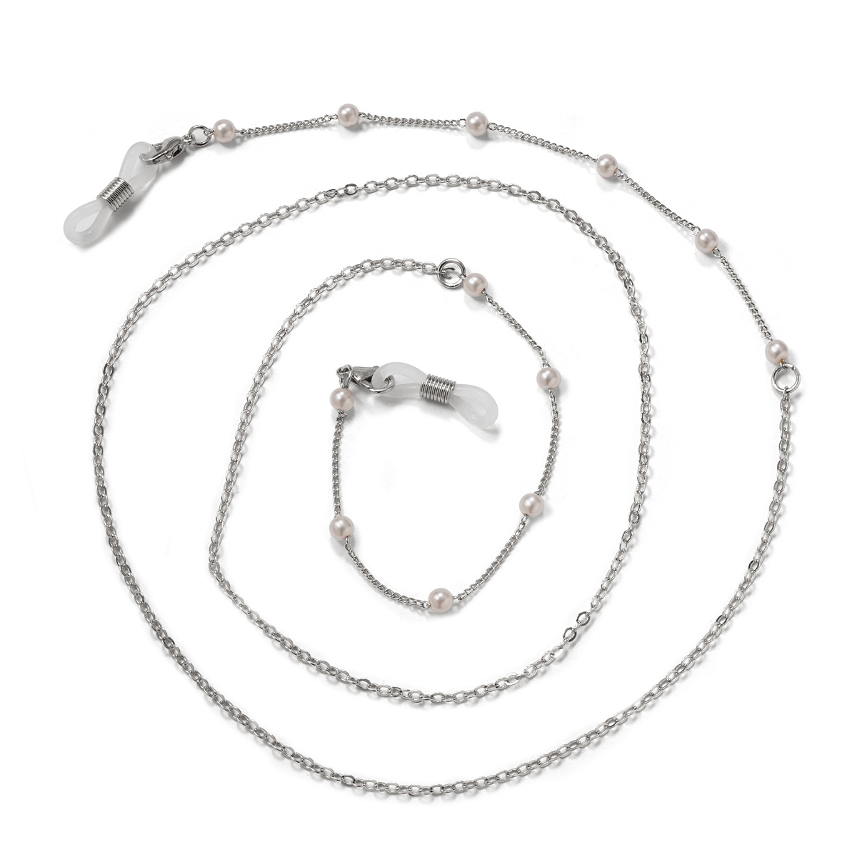 FanYue amazons Лидер продаж 2022 жемчуг серебро Мода Высокое качество глаз стеклянная цепь держатель