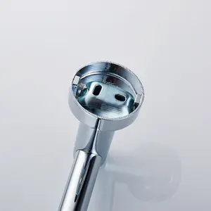 Toallero doble de aleación de Zinc para baño, accesorios cromados de metal