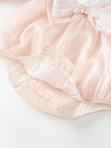 Body Primaverile per Neonata a Maniche Lunghe con Pizzo, Tutina con Fascia per Capelli e Fiocco, <span class=keywords><strong>Abbigliamento</strong></span> per <span class=keywords><strong>Bambina</strong></span> - Product Image 5