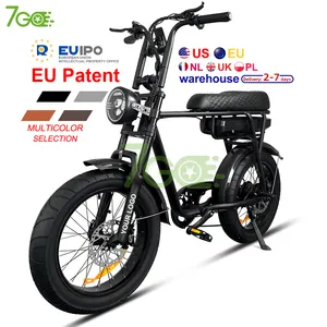 Upgrade 7GO EB4 EB2 EU UK US CA warehouse 750w1000w hydraulic brake fat tire electric mountain fatbike electric city bicycle