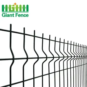 Clôtures de sport du fabricant Plantes grimpantes Modèle Panneaux de clôture en fer galvanisé revêtus de PVC Portes en treillis traitées sous pression