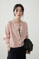 Pull en cachemire à col rond, cardigan, manteau, pull amincissant élégant et raffiné, vente en gros