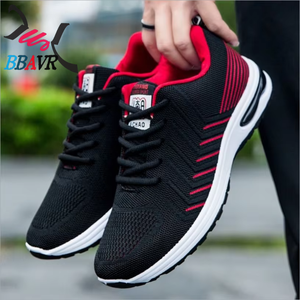 Zapatillas Deportivas Casuales para Hombre, Planas, con Amortiguación, Transpirables, Ligeras, con Suela de Plástico y Parte Superior de Tela Tejida - Product Image 4