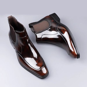 Zapatos de Vestir de Tres Piezas con Puntera Redonda, Cordones y Resistentes al Agua para Hombre, de Cuero Vacuno Liso, Punta Redonda Pequeña, Formales, de Negocios, de Cuero Genuino, Hechos a Mano - Product Image 3