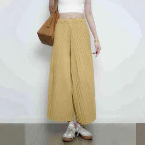 Pantalones Texturizados PY para Mujer, Pantalones Anchos Casuales con Pliegues, Estilo Coreano, Tallas Grandes, Diseño de Moda Femenina, Tienda en Línea de Venta al Por Mayor - Product Image 1