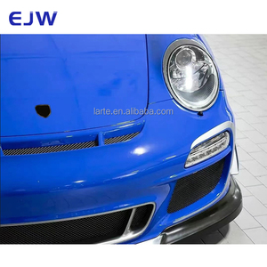Pour Porsche Carrera <span class=keywords><strong>911</strong></span> <span class=keywords><strong>997</strong></span> Kit de carrosserie spécial voiture GT3 <span class=keywords><strong>Type</strong></span> fibre de carbone FRP jupe latérale becquet pare-chocs avant et arrière - Product Image 6