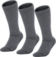 Chaussettes en laine mérinos tricotées avec logo personnalisé, chaudes, pour la randonnée, le ski, les bottes d'hiver, vente en gros OEM