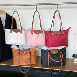 Sac à main pour femme Hion, simple, grande capacité, en tissu nylon, doublure en polyester, fermeture à rabat, fermeture éclair, ouverture et fermeture - Product Image 5