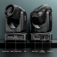 4 Luces Móviles de Cabeza con Efecto de Haz de 150W y 18 Prismas, Control DMX512, para Bodas, Discotecas y Escenarios, con Estuche de Transporte