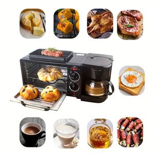 เครื่องใช้ไฟฟ้าในครัว 220V เครื่องทำอาหารเช้าอเนกประสงค์ 3 in 1 เครื่องทำแซนวิชอาหารเช้า 3-in-1 - Product Image 2