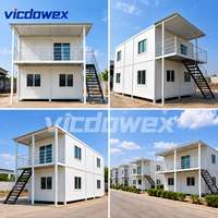 VICDOWEX Maison conteneur préfabriquée personnalisée pour camp de construction, bureau, entrepôt, logement pour travailleurs