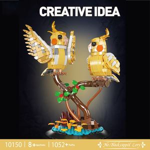 Mould King 10150 Black-Capped <span class=keywords><strong>Lory</strong></span> Puzzle Assembly MOC Juego de bloques educativos Bloques de construcción creativos Ladrillos Juego de juguetes para niños - Product Image 2